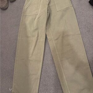 Brandy Melville Olive Straight Leg Pants